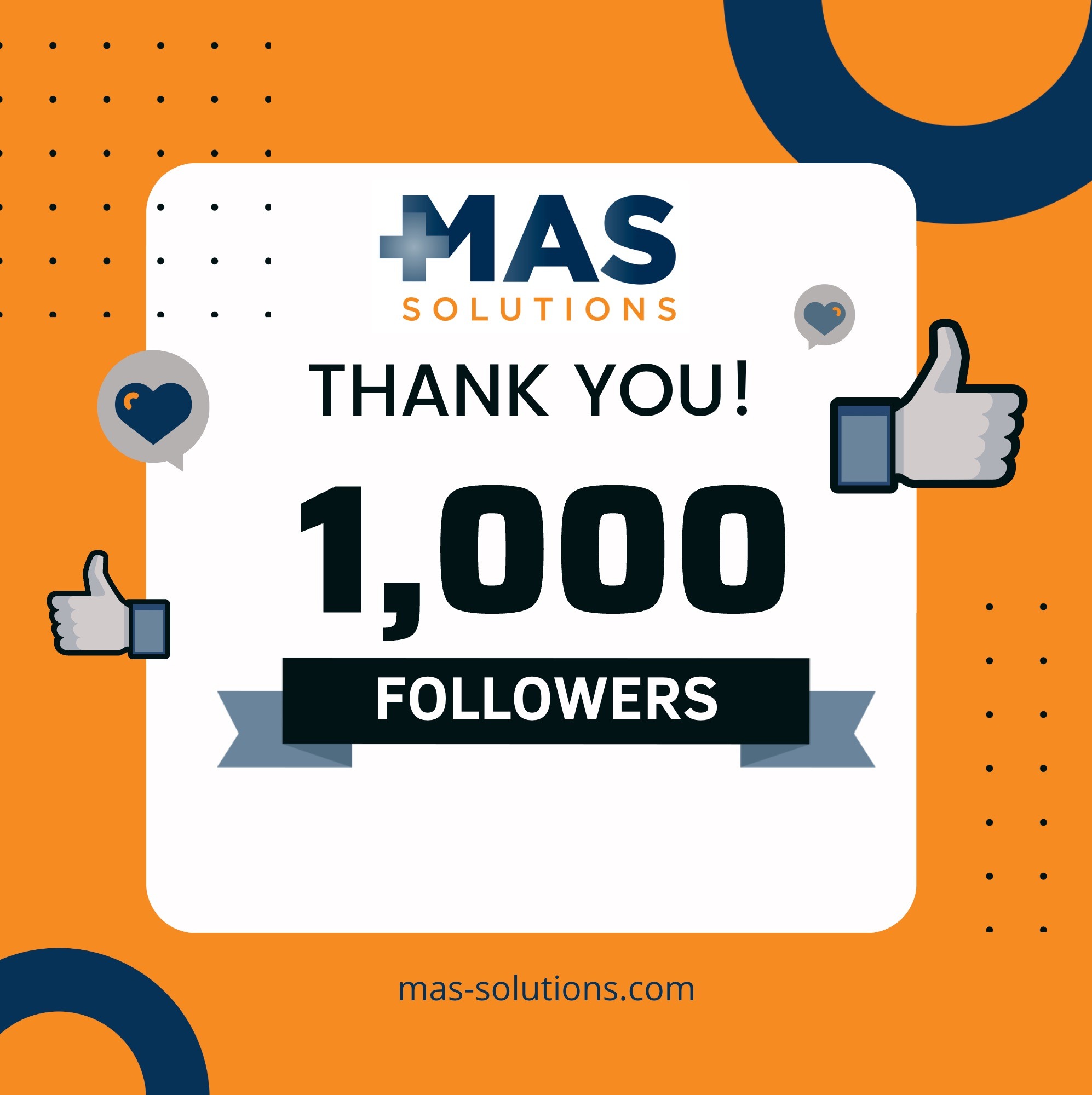 MAS Solutions reaches 1,000 followers on Linkedin